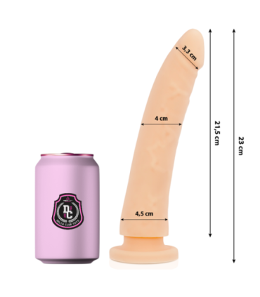 DELTA CLUB - DILDO REALISTA NATURAL SILICONA MEDICA 23 CM -O- 4.5 CM