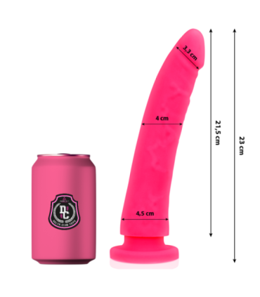 DELTA CLUB - DILDO REALISTA ROSA SILICONA MEDICA 23 CM -O- 4.5 CM