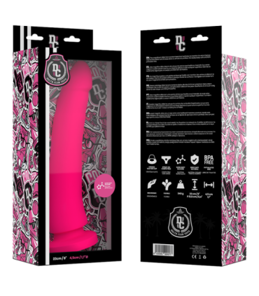 DELTA CLUB - DILDO REALISTA ROSA SILICONA MEDICA 23 CM -O- 4.5 CM