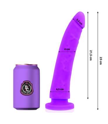 DELTA CLUB - DILDO REALISTA LILA SILICONA MEDICA 23 CM -O- 4.5 CM