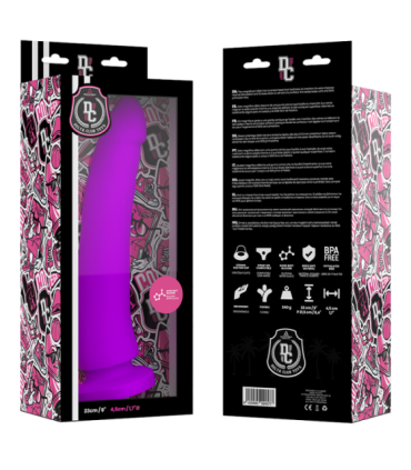 DELTA CLUB - DILDO REALISTA LILA SILICONA MEDICA 23 CM -O- 4.5 CM