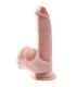 KING COCK - PLUS 3D DILDO SWINGING BALLS 24.5 CM NATURAL