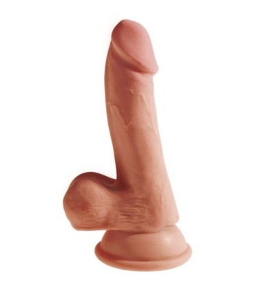 KING COCK - PLUS 3D DILDO CON TESTÍCULOS 17 CM