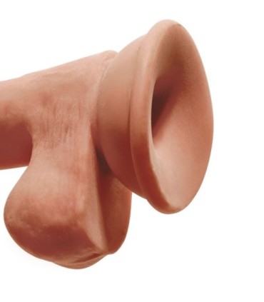 KING COCK - PLUS 3D DILDO CON TESTÍCULOS 17 CM