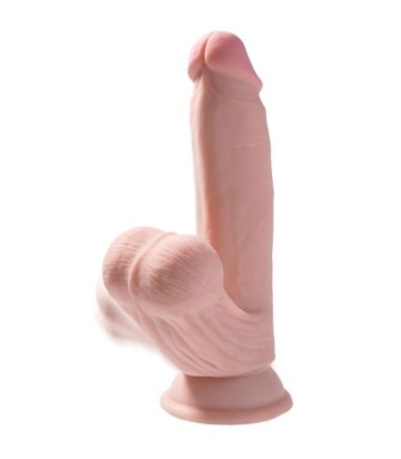 KING COCK - PLUS 3D DILDO SWINGING BALLS 15.2 CM NATURAL