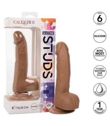 CALEXOTICS - SILICONE STUDS 15.24 CM BROWN