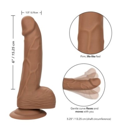 CALEXOTICS - SILICONE STUDS 15.24 CM BROWN