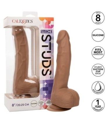 CALEXOTICS - SILICONE STUDS 20.32 CM BROWN