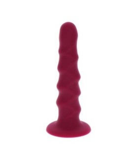 GET REAL - RIBBED DONG 12 CM ROJO