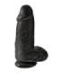 KING COCK - PENE REALÍSTICO CHUBBY 23 CM NEGRO