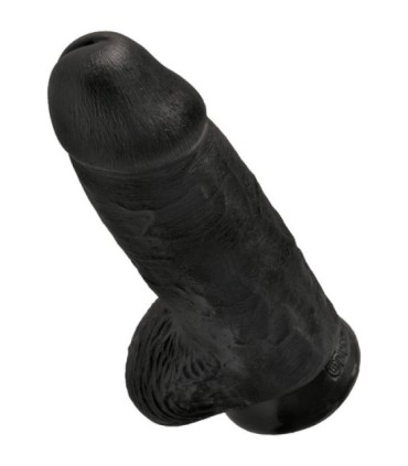 KING COCK - PENE REALÍSTICO CHUBBY 23 CM NEGRO