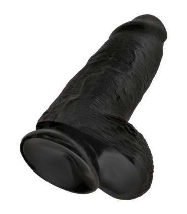 KING COCK - PENE REALÍSTICO CHUBBY 23 CM NEGRO