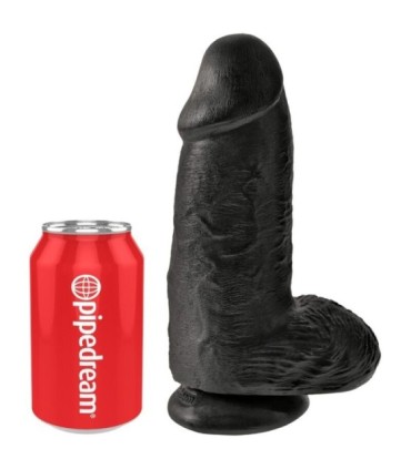 KING COCK - PENE REALÍSTICO CHUBBY 23 CM NEGRO