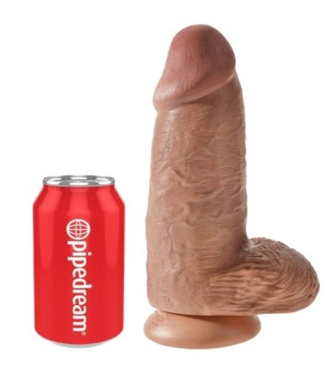 KING COCK - PENE REALÍSTICO CHUBBY 23 CM CARAMELO