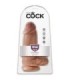 KING COCK - PENE REALÍSTICO CHUBBY 23 CM CARAMELO