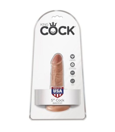 KING COCK - PENE REALÍSTICO 12 CM CARAMELO