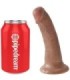 KING COCK - PENE REALÍSTICO 15 CM CARAMELO