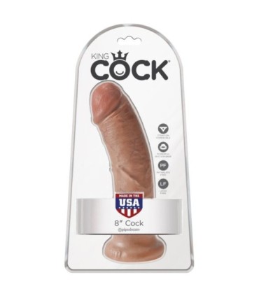 KING COCK - PENE REALÍSTICO 19.5 CM CARAMELO