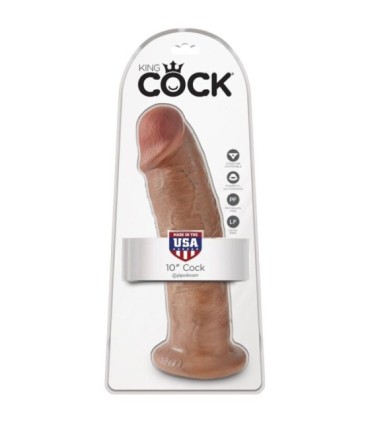 KING COCK - PENE REALÍSTICO 24 CM CARAMELO