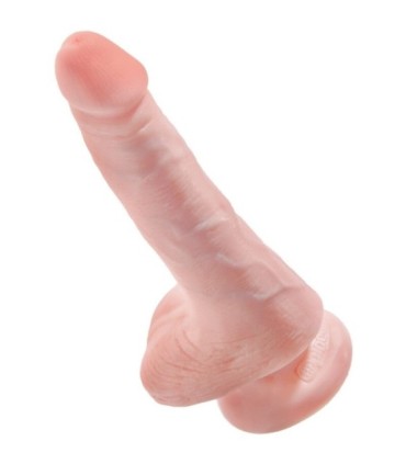 KING COCK - PENE REALÍSTICO CON TESTÍCULOS 13.5 CM NATURAL