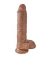 KING COCK - PENE REALÍSTICO CON TESTÍCULOS 19.8 CM CARAMELO
