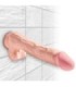 KING COCK - PENE REALÍSTICO 3D CON TESTÍCULOS 24.8 CM NATURAL