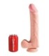 KING COCK - PENE REALÍSTICO 3D CON TESTÍCULOS 24.8 CM NATURAL