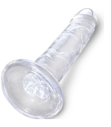 KING COCK - CLEAR PENE REALÍSTICO 15.5 CM TRANSPARENTE