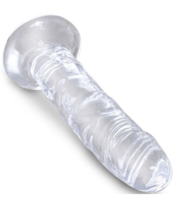 KING COCK - CLEAR PENE REALÍSTICO 15.5 CM TRANSPARENTE