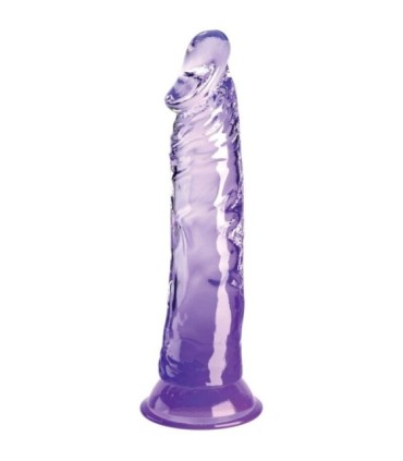KING COCK - CLEAR PENE REALÍSTICO 19.7 CM MORADO
