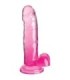 KING COCK - CLEAR PENE REALÍSTICO CON TESTÍCULOS 15.2 CM ROSA