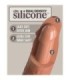 KING COCK - ÉLITE DILDO REALÍSTICO SILICONA 15.2 CM CARAMELO