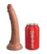 KING COCK - ÉLITE DILDO REALÍSTICO SILICONA 17.8 CM CARAMELO