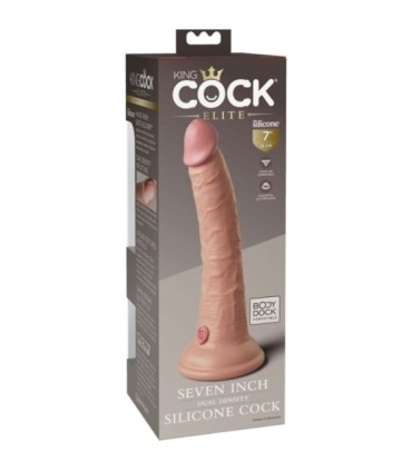 KING COCK - ÉLITE DILDO REALÍSTICO SILICONA 17.8 CM