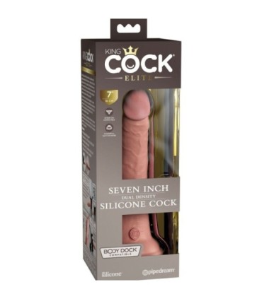 KING COCK - ÉLITE DILDO REALÍSTICO SILICONA 17.8 CM