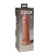 KING COCK - ÉLITE DILDO REALÍSTICO SILICONA 20.3 CM CARAMELO