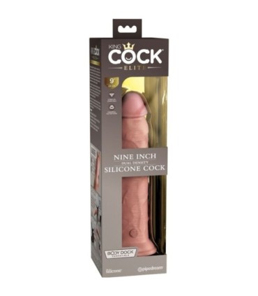 KING COCK - ÉLITE DILDO REALÍSTICO SILICONA 23 CM