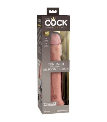 KING COCK - ÉLITE DILDO REALÍSTICO SILICONA 25.4 CM