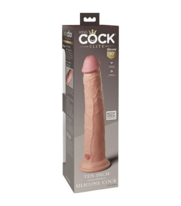 KING COCK - ÉLITE DILDO REALÍSTICO SILICONA 25.4 CM
