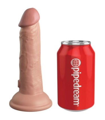 KING COCK - ÉLITE DILDO REALÍSTICO VIBRADOR & SILICONA 15.2 CM