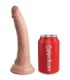KING COCK - ÉLITE DILDO REALÍSTICO VIBRADOR & SILICONA CONTROL REMOTO 17.8 CM