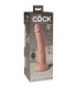 KING COCK - ÉLITE DILDO REALÍSTICO VIBRADOR & SILICONA CONTROL REMOTO 17.8 CM