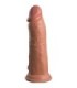 KING COCK - ÉLITE DILDO REALÍSTICO VIBRADOR & SILICONA 20.3 CM CARAMELO