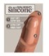 KING COCK - ÉLITE DILDO REALÍSTICO VIBRADOR & SILICONA 20.3 CM CARAMELO