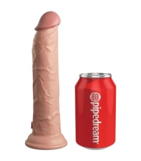 KING COCK - ÉLITE DILDO REALÍSTICO VIBRADOR & SILICONA CONTROL REMOTO 23 CM