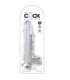 KING COCK - CLEAR DILDO CON TESTÍCULOS 20.3 CM TRANSPARENTE