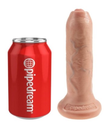 KING COCK - DILDO REALÍSTICO UNCUT NATURAL 15 CM