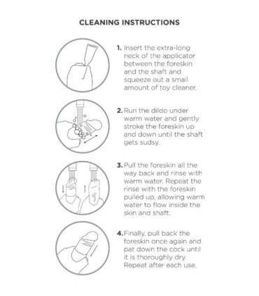 KING COCK - DILDO REALÍSTICO UNCUT NATURAL 23 CM