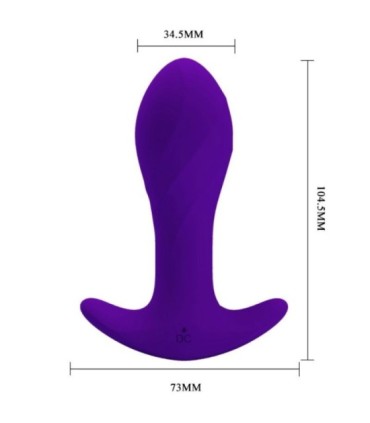 PRETTY LOVE - VIBRADOR ANAL LILA