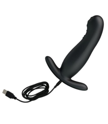 MR PLAY - MASAJEADOR DE PROSTATA NEGRO RECARGABLE